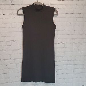 ASOS design black ribbed dress